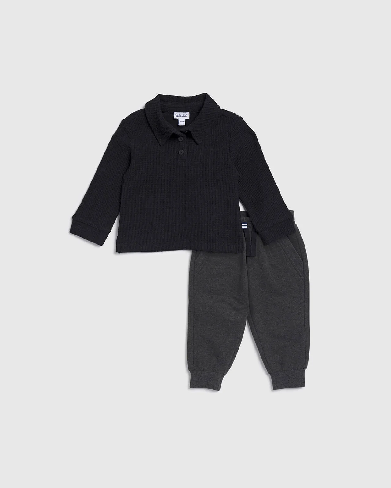 Infant Boy Texture Long Sleeve Set