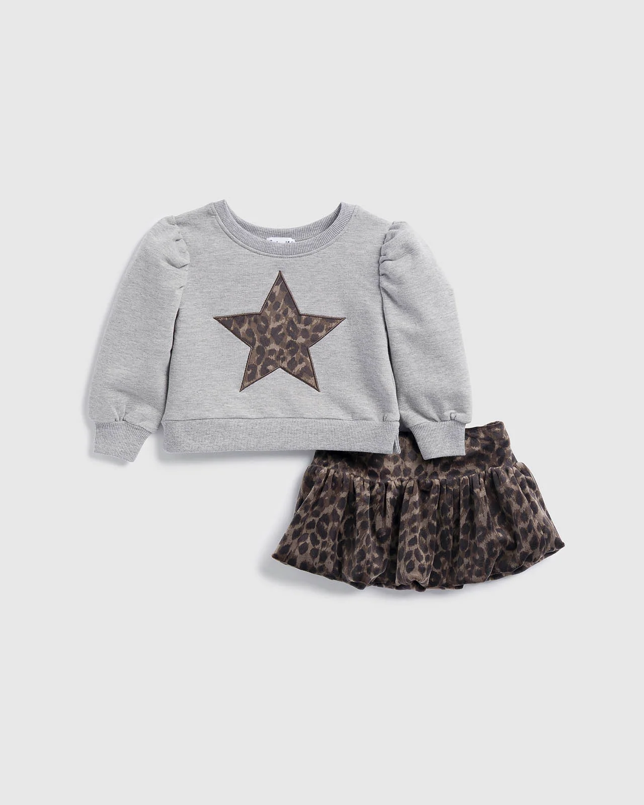 Infant Girl Cheetah Skirt Set