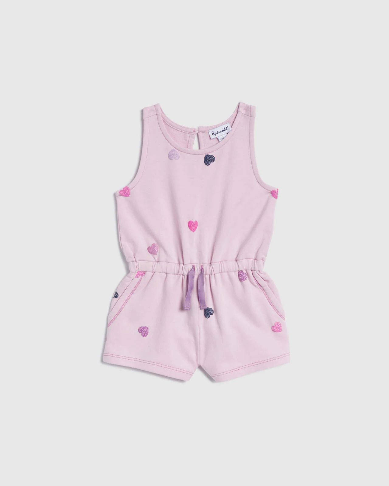 Infant Girl Dancing Hearts Romper