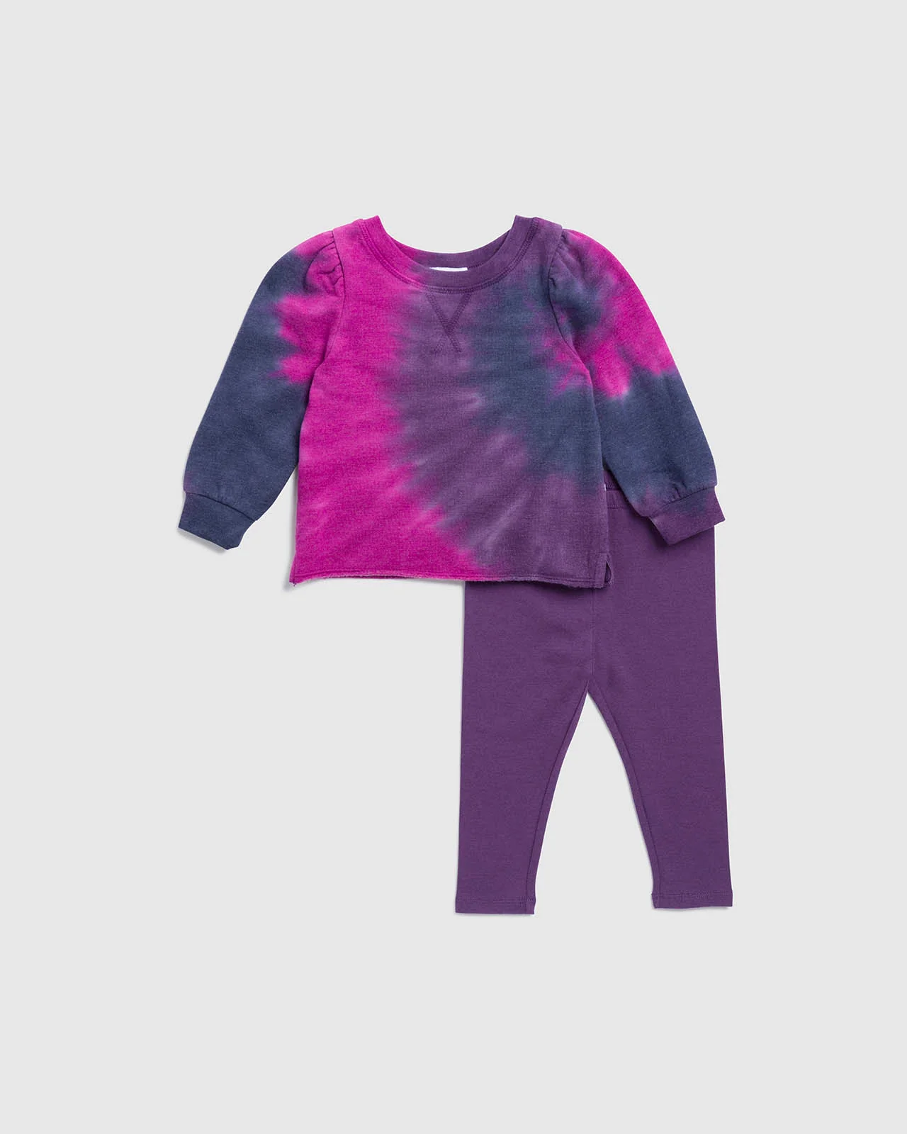 Infant Girl Disco Tie-Dye Sweatshirt Set