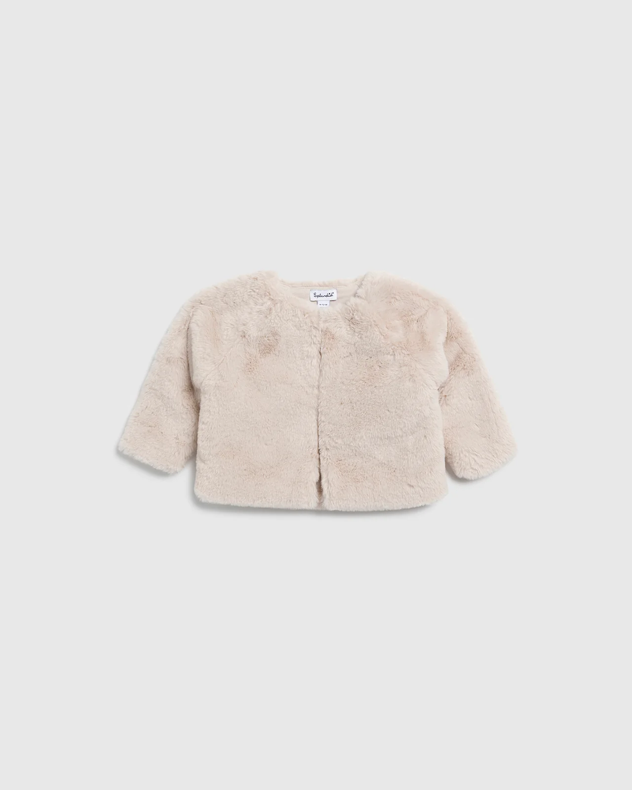 Infant Girl Faux Fuzzy Jacket