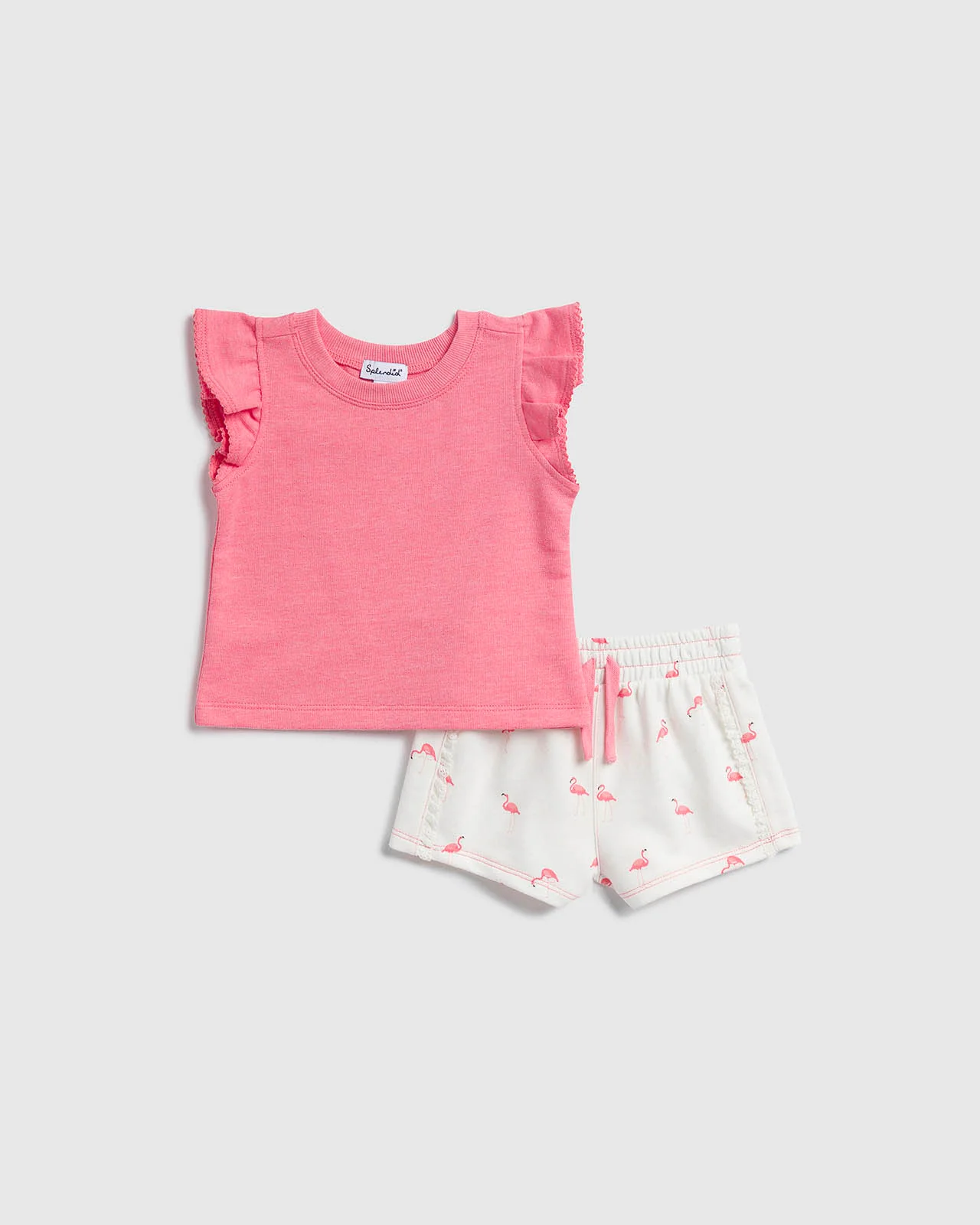 Infant Girl Flamingo Fun Short Set