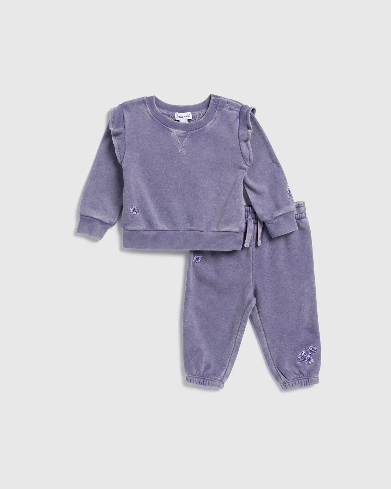 Infant Girl Floral Haze Sweatshirt Set