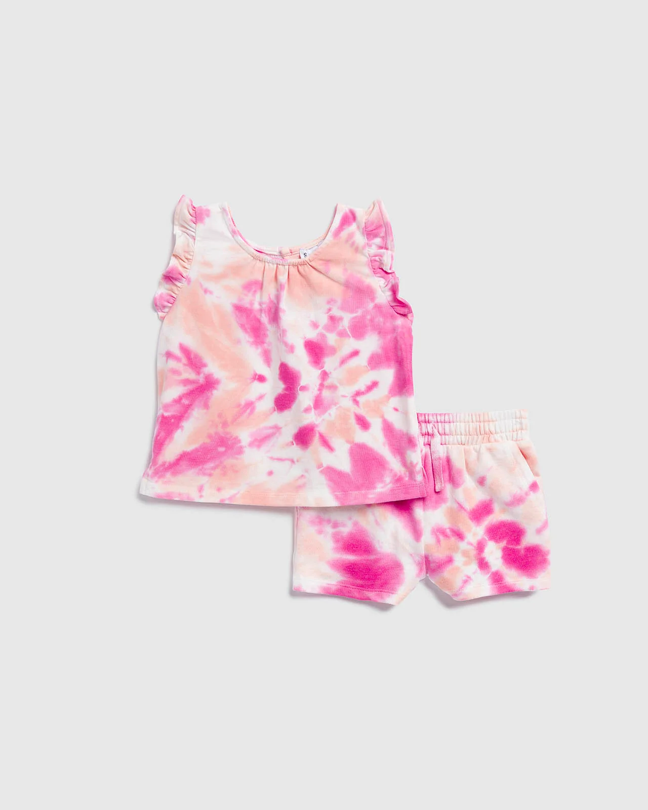 Infant Girl Hibiscus Tie Dye Top Set