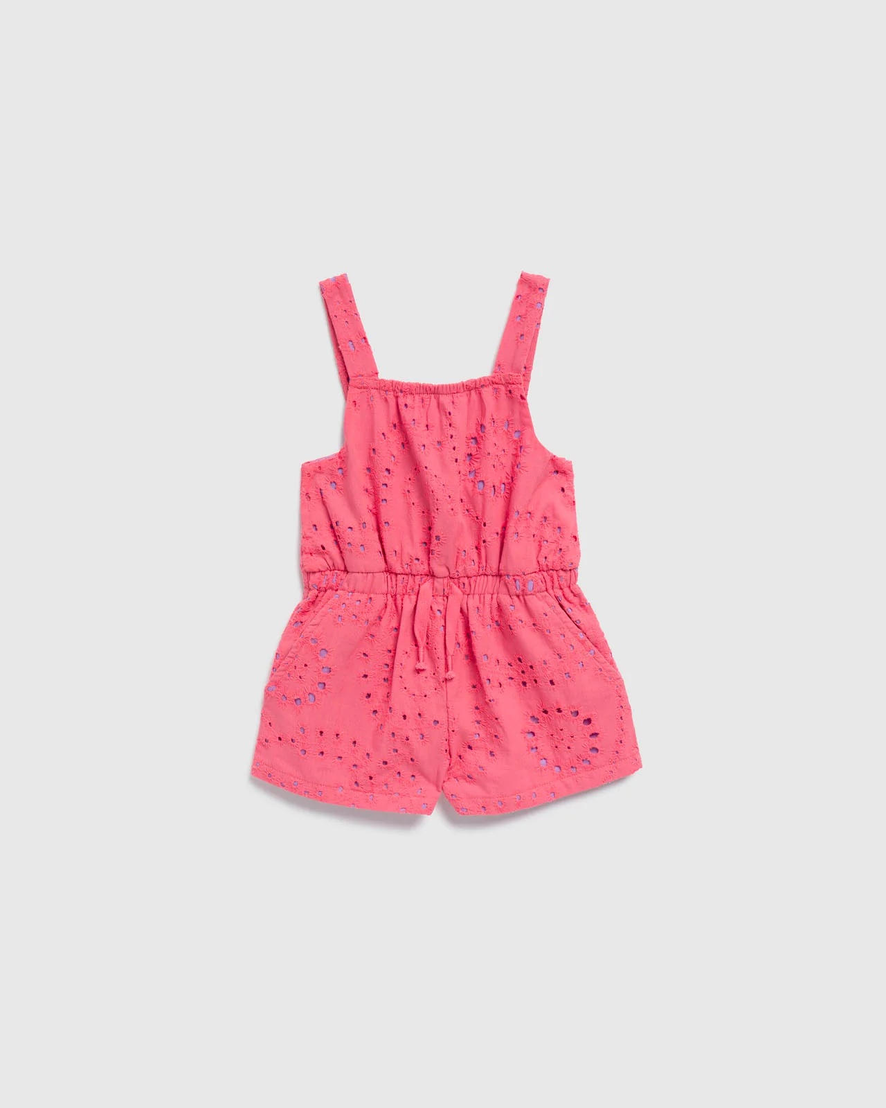 Infant Girl Poppy Embroidered Romper - Image 2