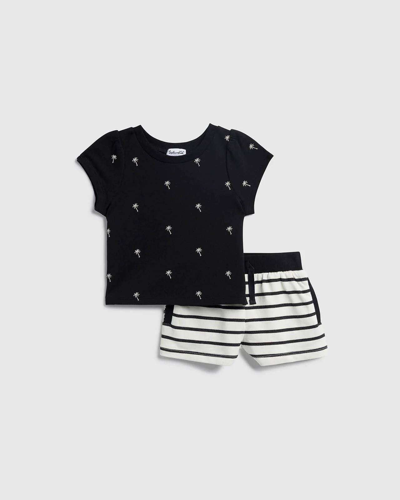 Infant Girl Pretty Palm Tree Set