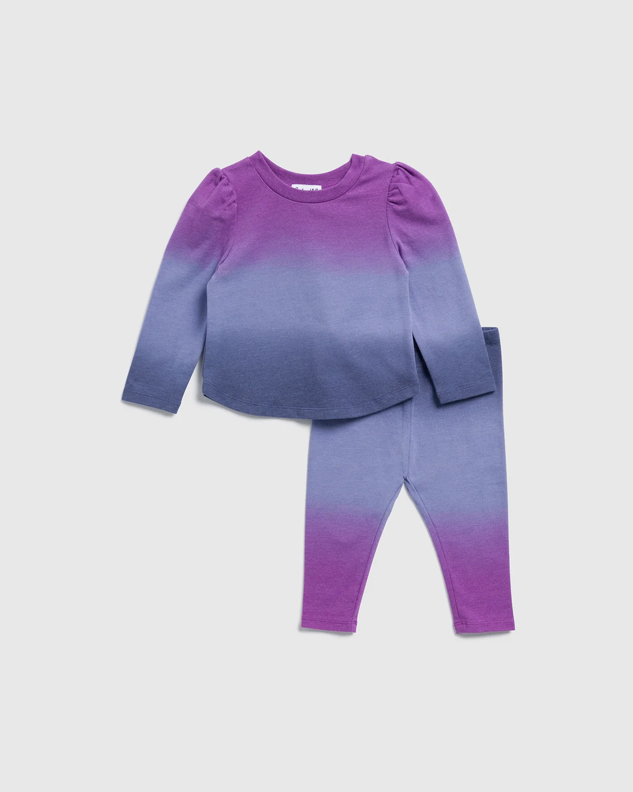 Infant Girl Purple Long Sleeve Ombre Set