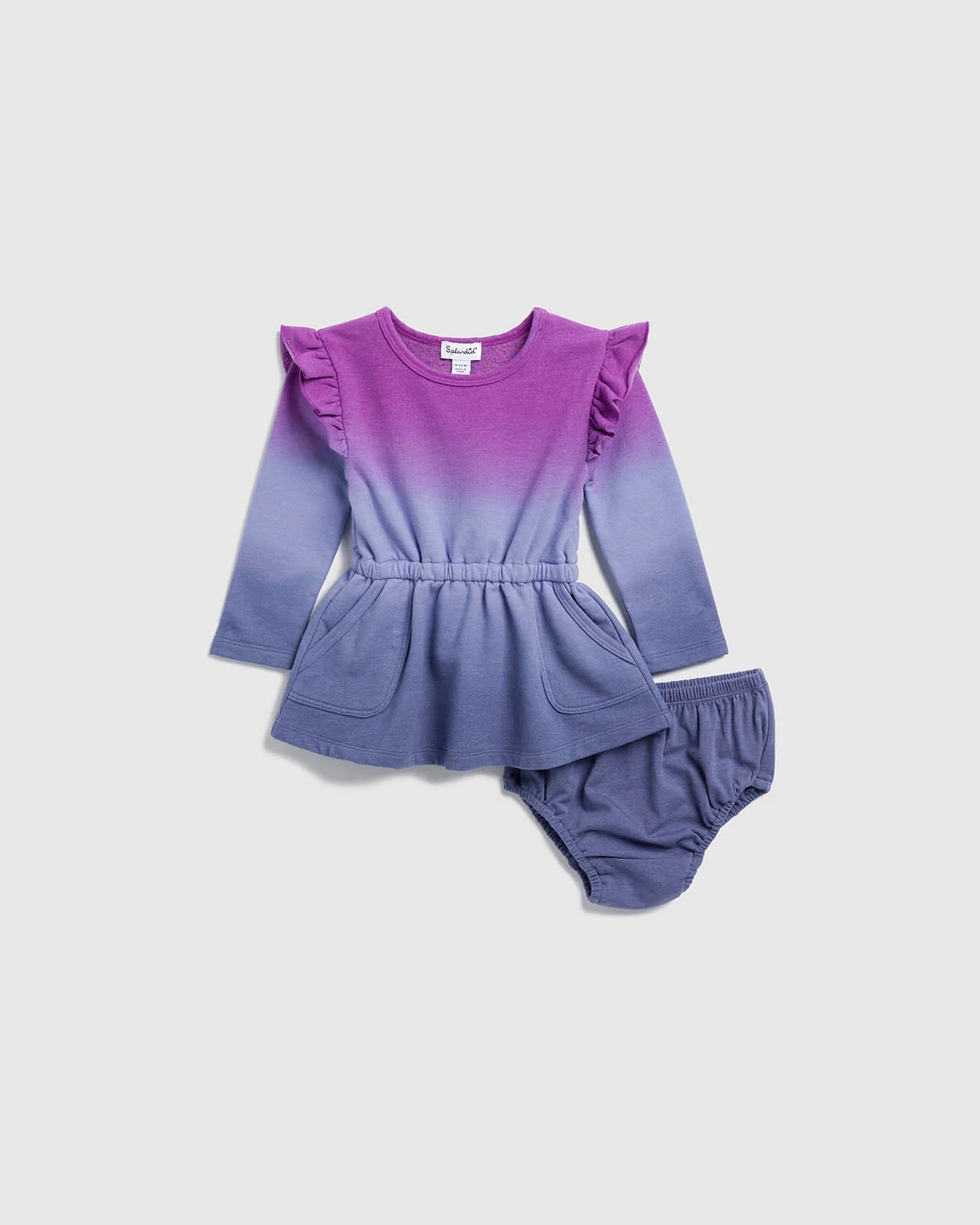 Infant Girl Purple Ombre Dress