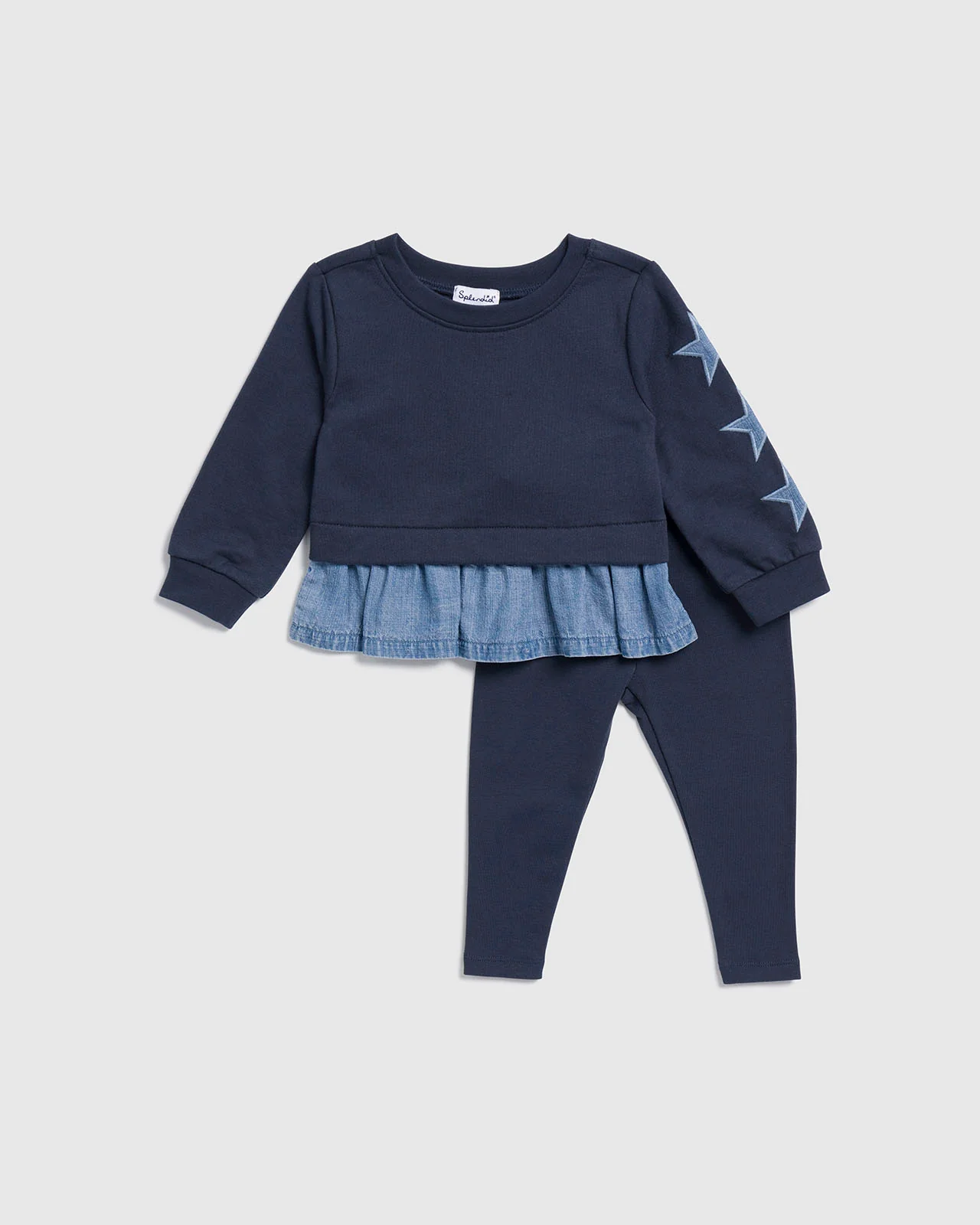 Infant Girl Shining Star Long Sleeve Set