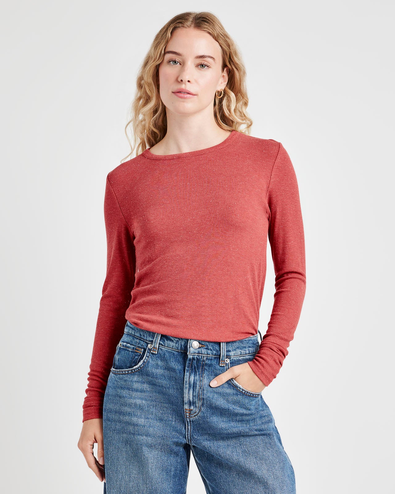 Isabella Eyelash Shimmer Long Sleeve Tee - Image 10