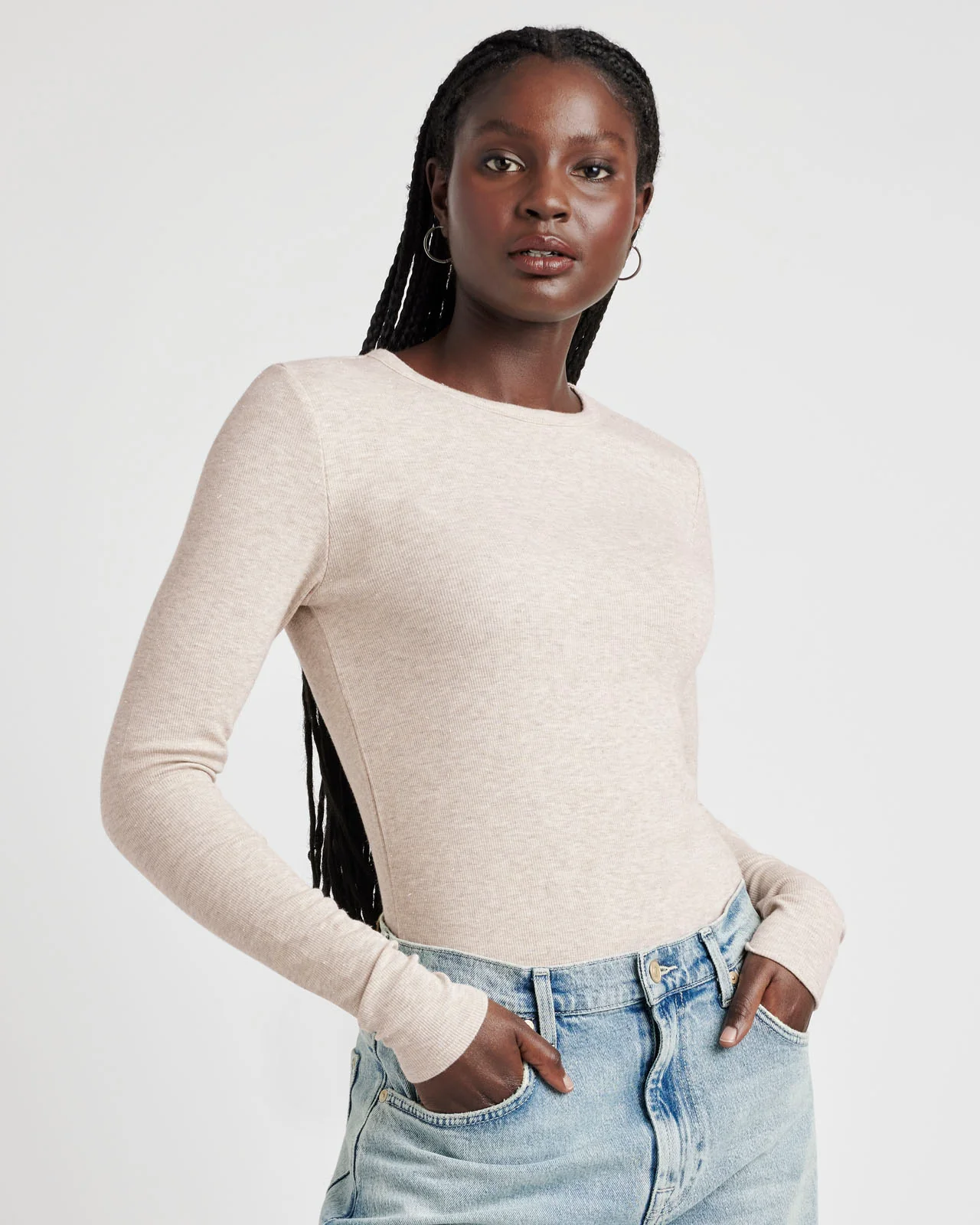Isabella Eyelash Shimmer Long Sleeve Tee - Image 4
