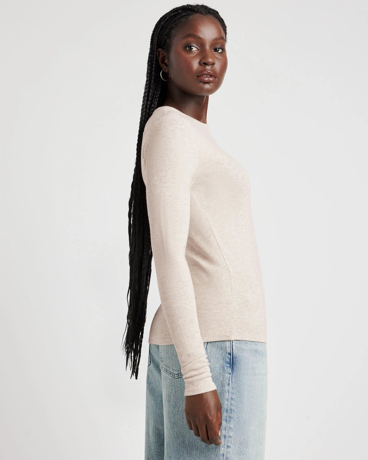 Isabella Eyelash Shimmer Long Sleeve Tee - Image 8