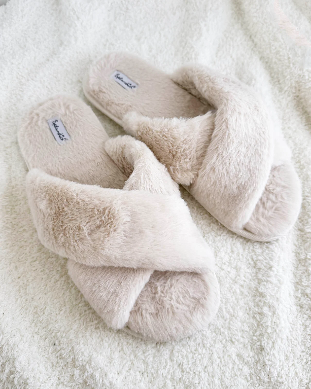 Ivory Criss Cross Slipper
