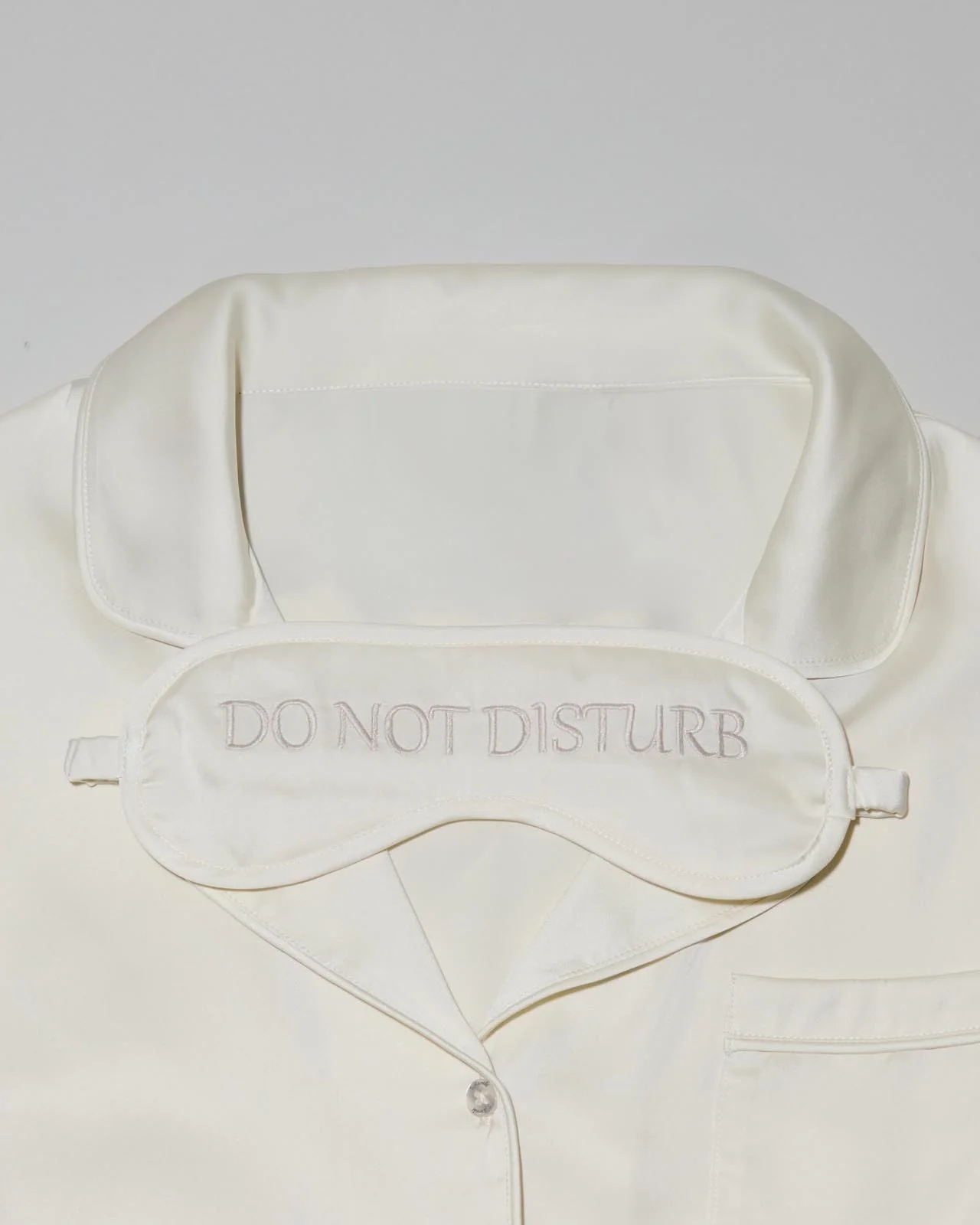 Ivory Satin Silk PJ Set - Image 2