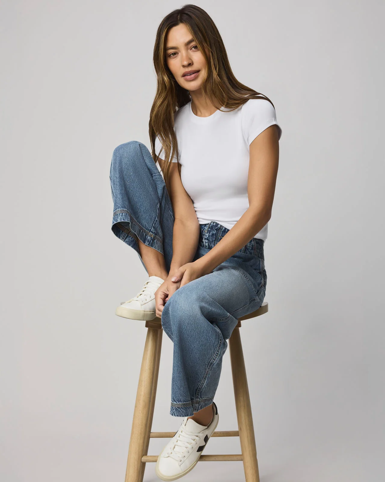 Josie Stretch Crewneck Tee - Image 3