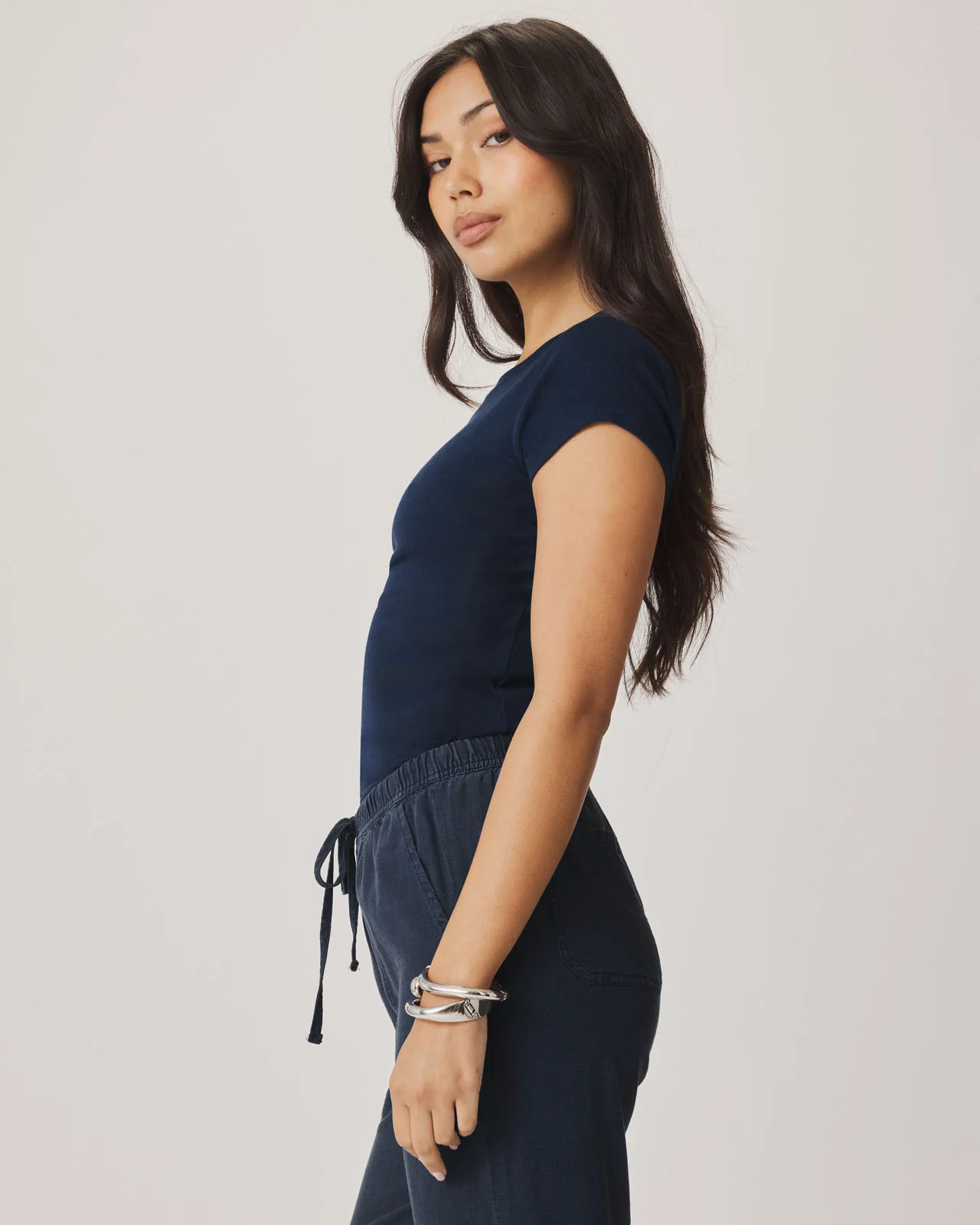 Josie Stretch Crewneck Tee - Image 30