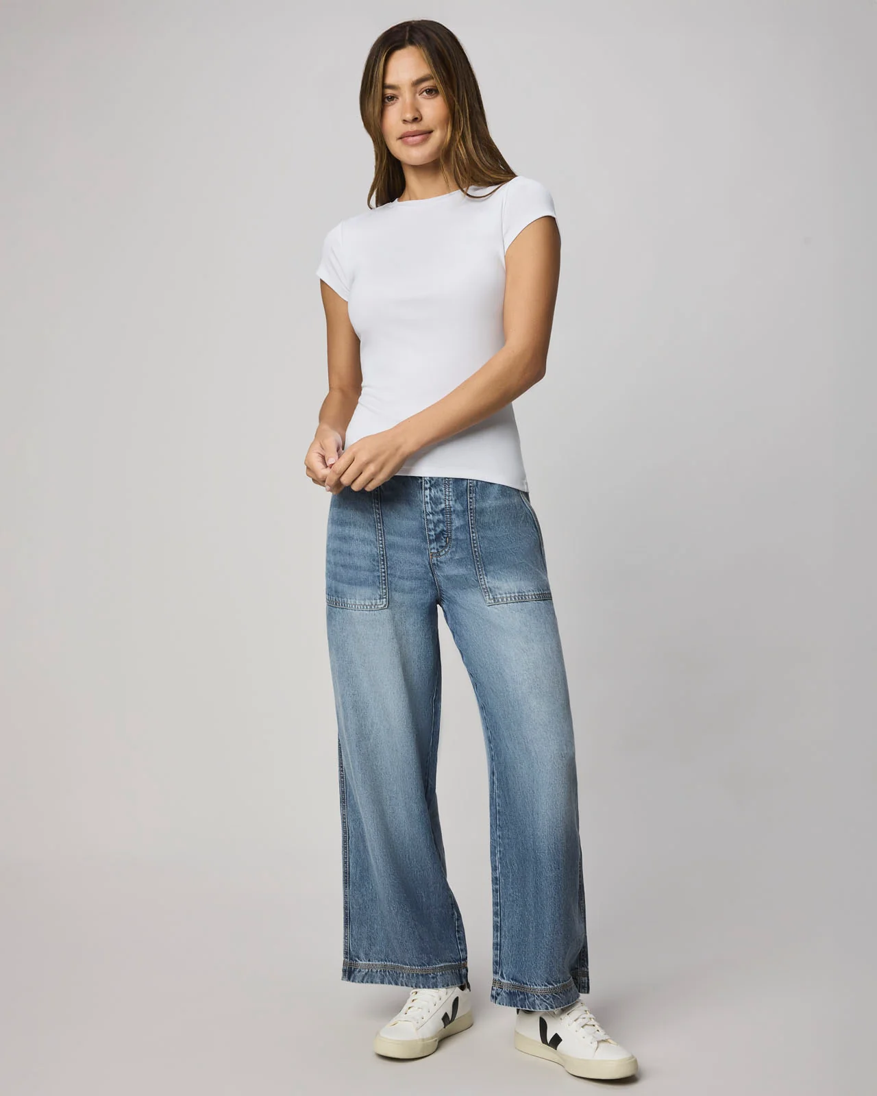 Josie Stretch Crewneck Tee - Image 4