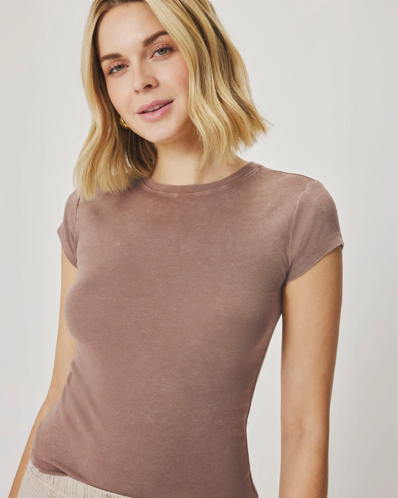 Josie Stretch Crewneck Tee - Image 47