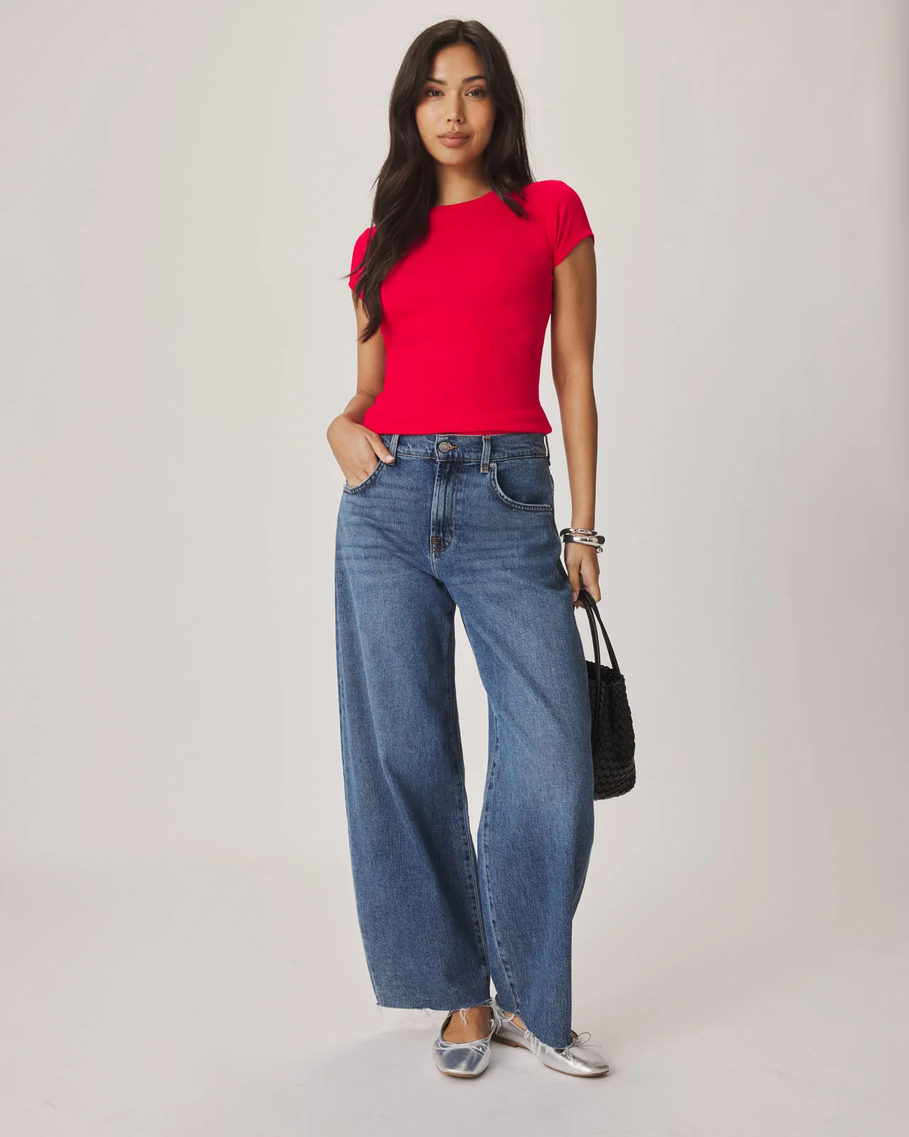 Josie Stretch Crewneck Tee - Image 2