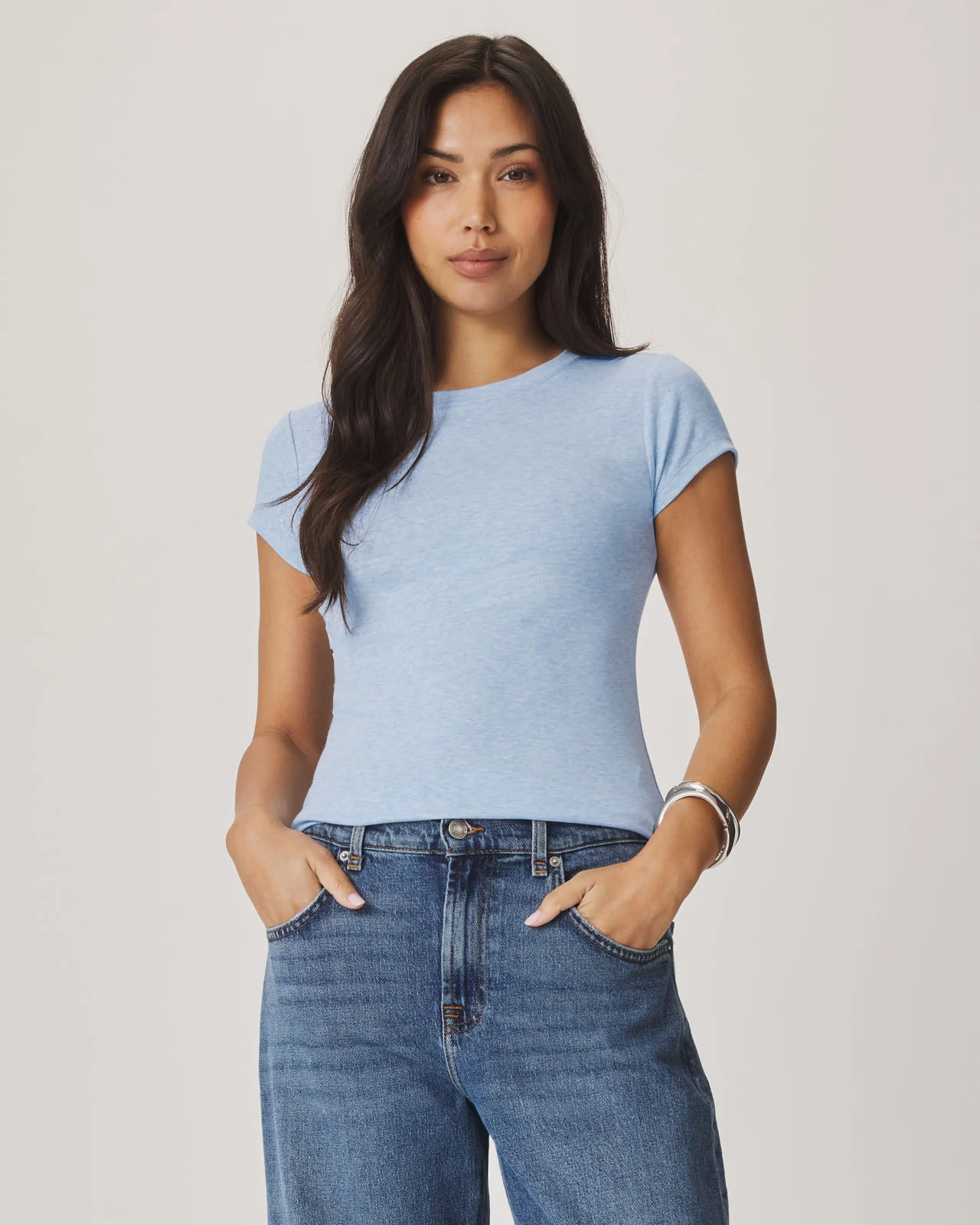 Josie Stretch Crewneck Tee - Image 5