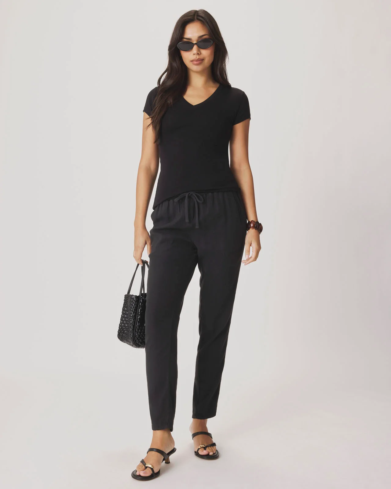 Josie Stretch V-Neck Tee - Image 10