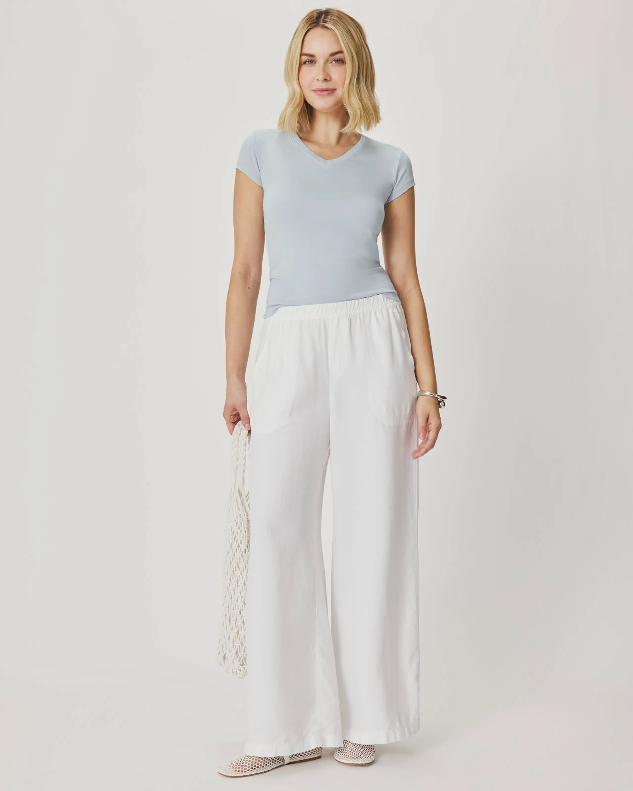 Josie Stretch V-Neck Tee - Image 13