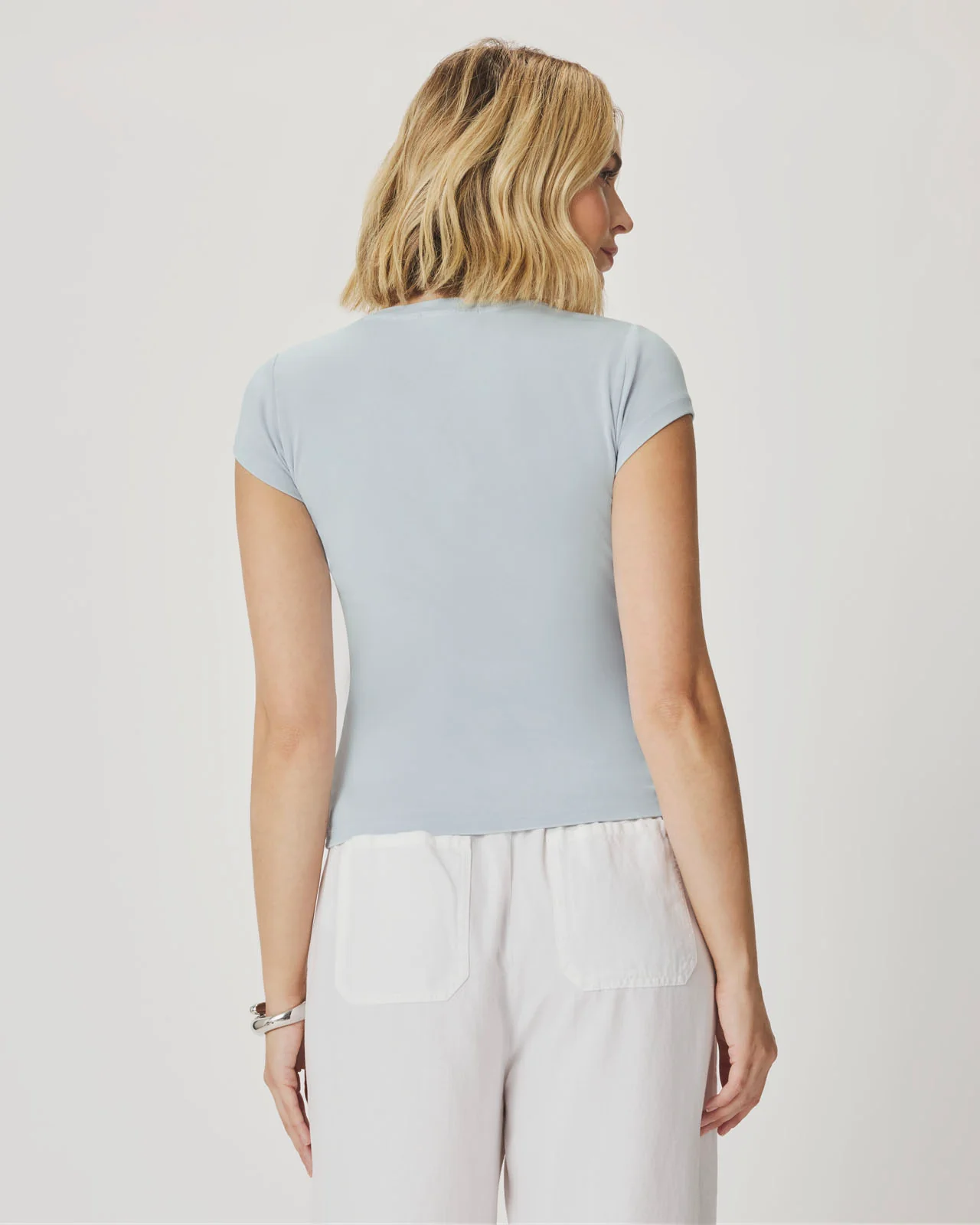 Josie Stretch V-Neck Tee - Image 16