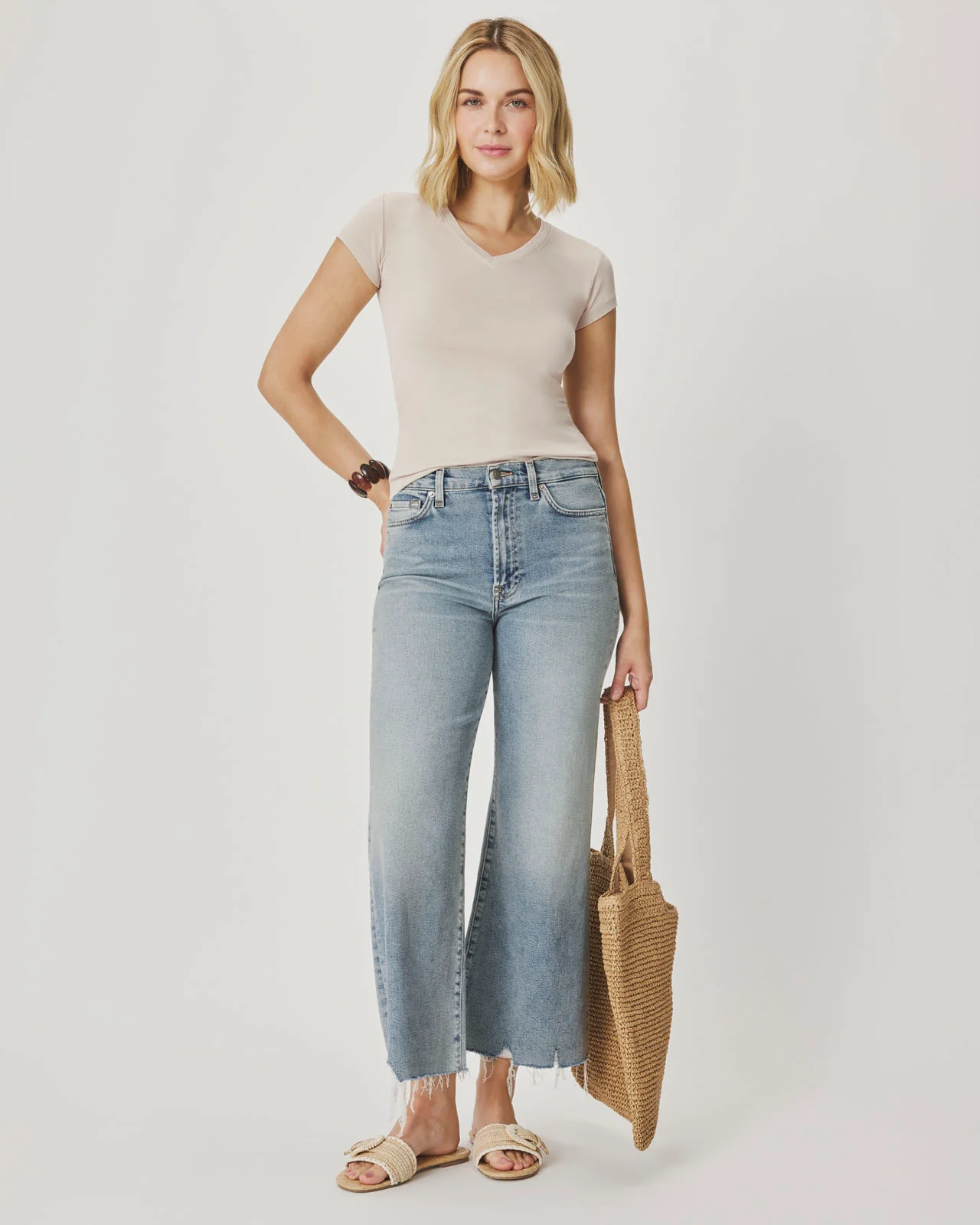 Josie Stretch V-Neck Tee - Image 17