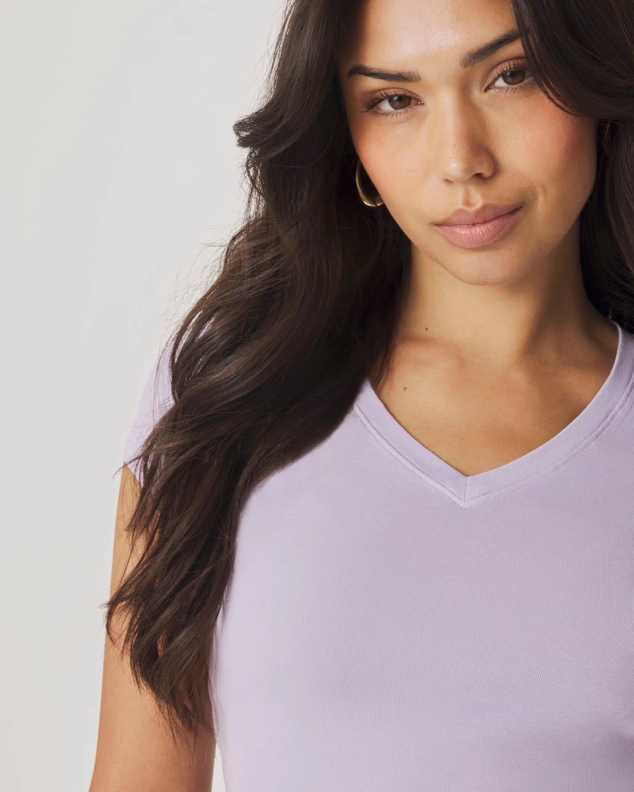 Josie Stretch V-Neck Tee - Image 22