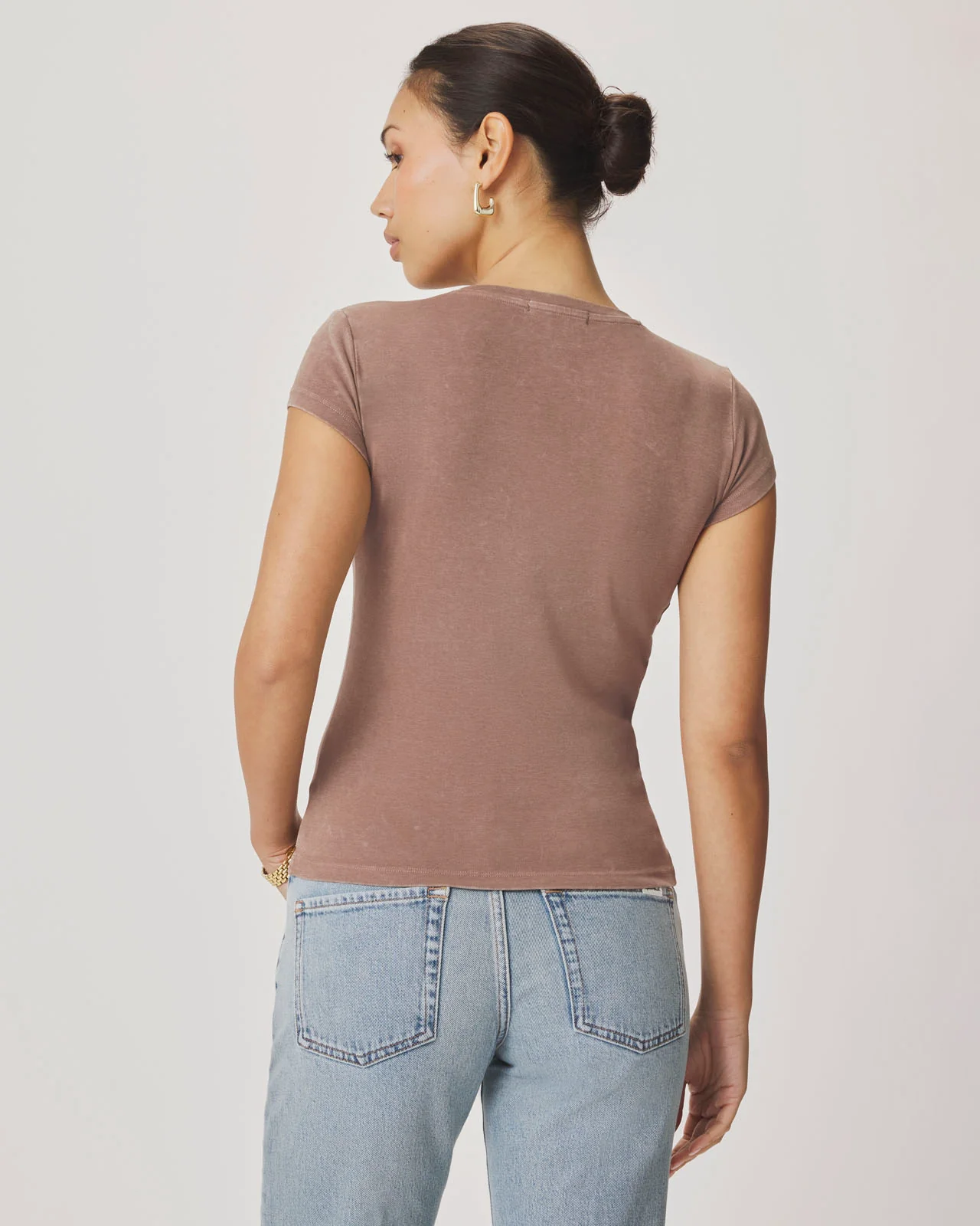 Josie Stretch V-Neck Tee - Image 39