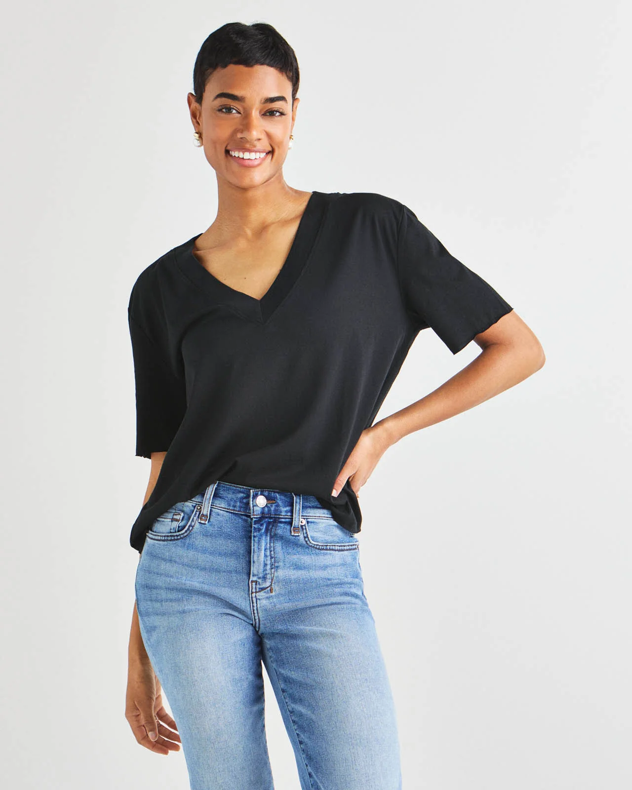 Kacey V-Neck Tee - Image 16