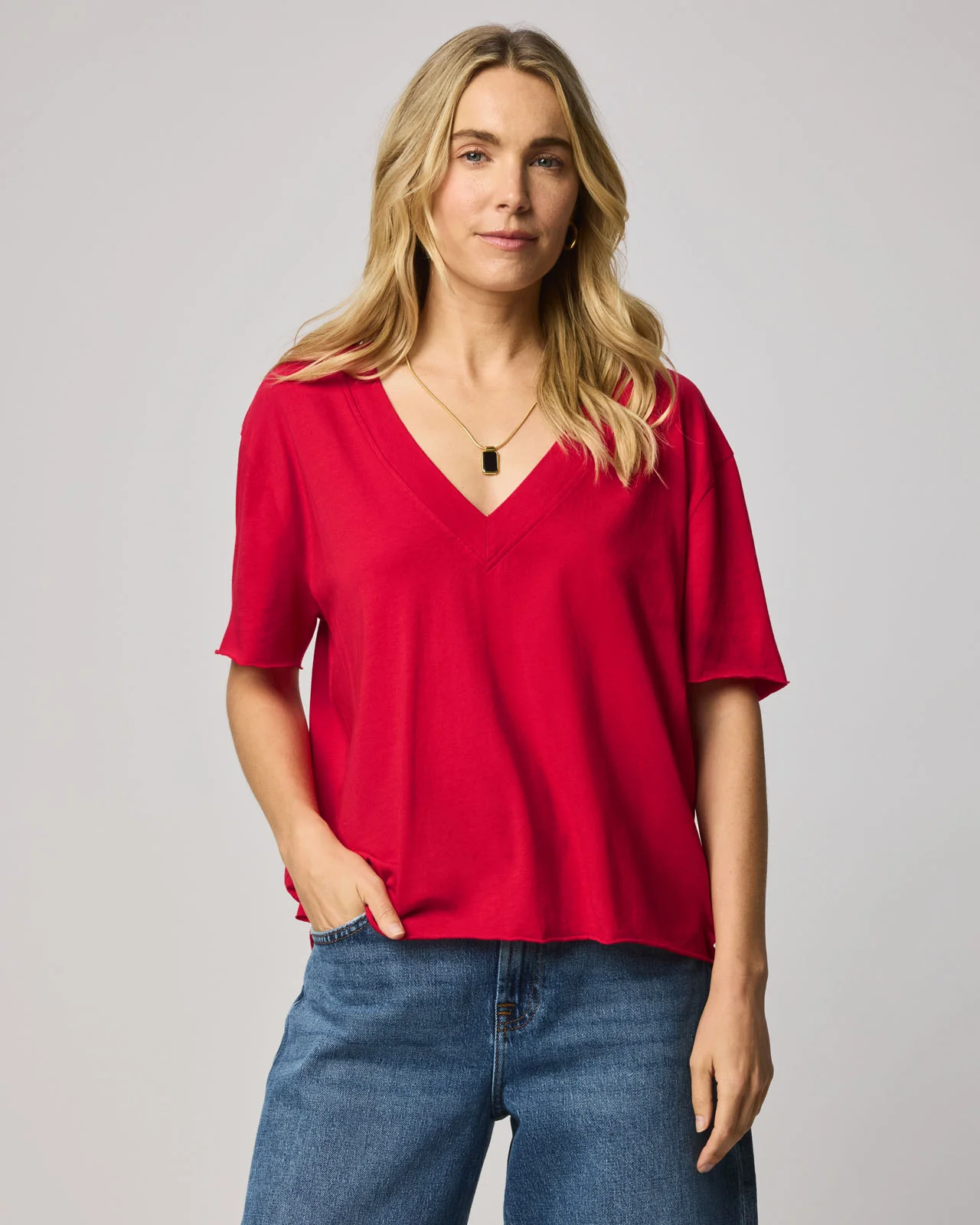 Kacey V-Neck Tee