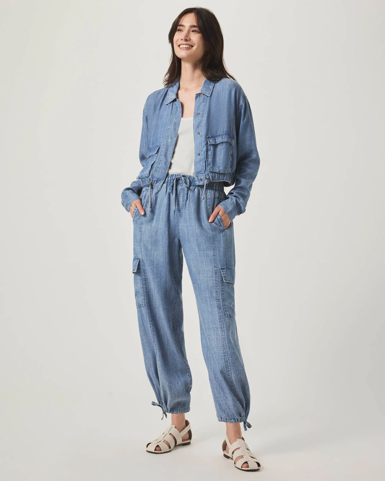 Kamryn Indigo Cargo Pant - Image 2