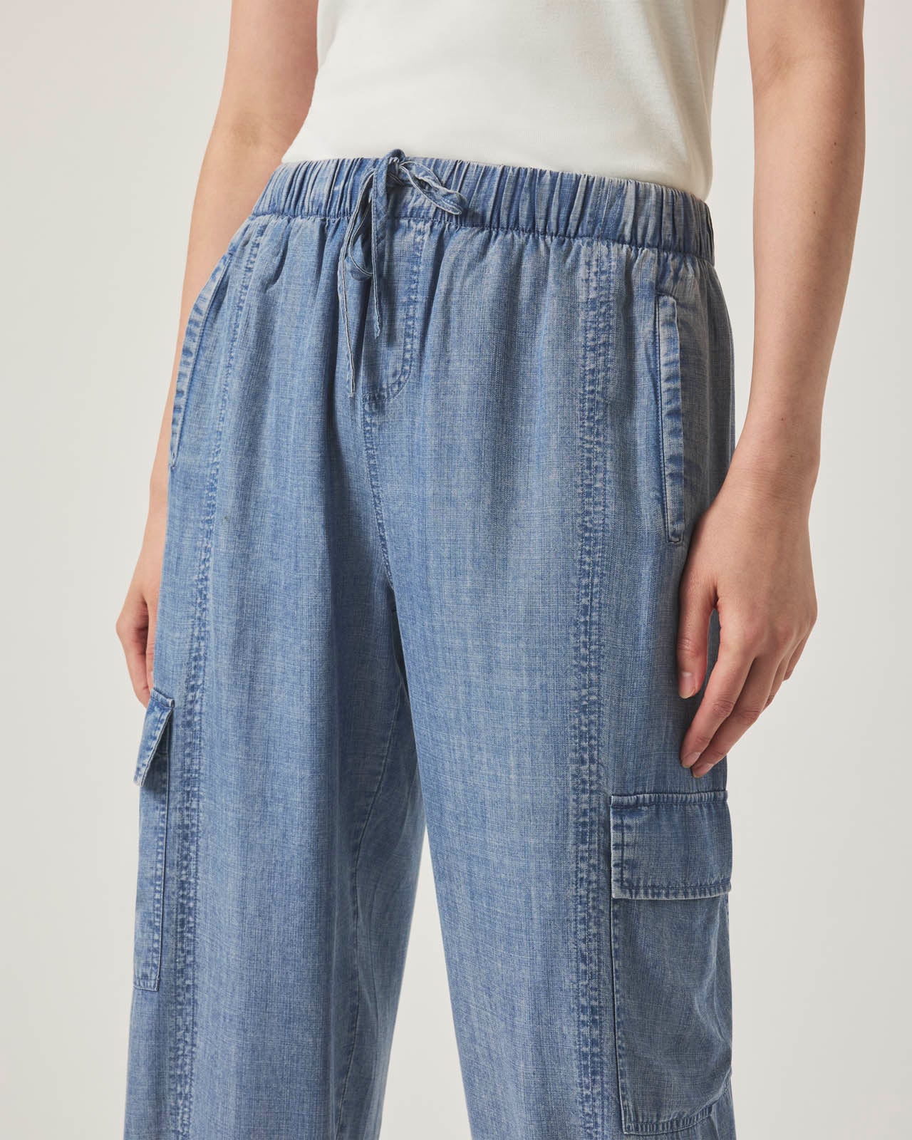 Kamryn Indigo Cargo Pant - Image 3