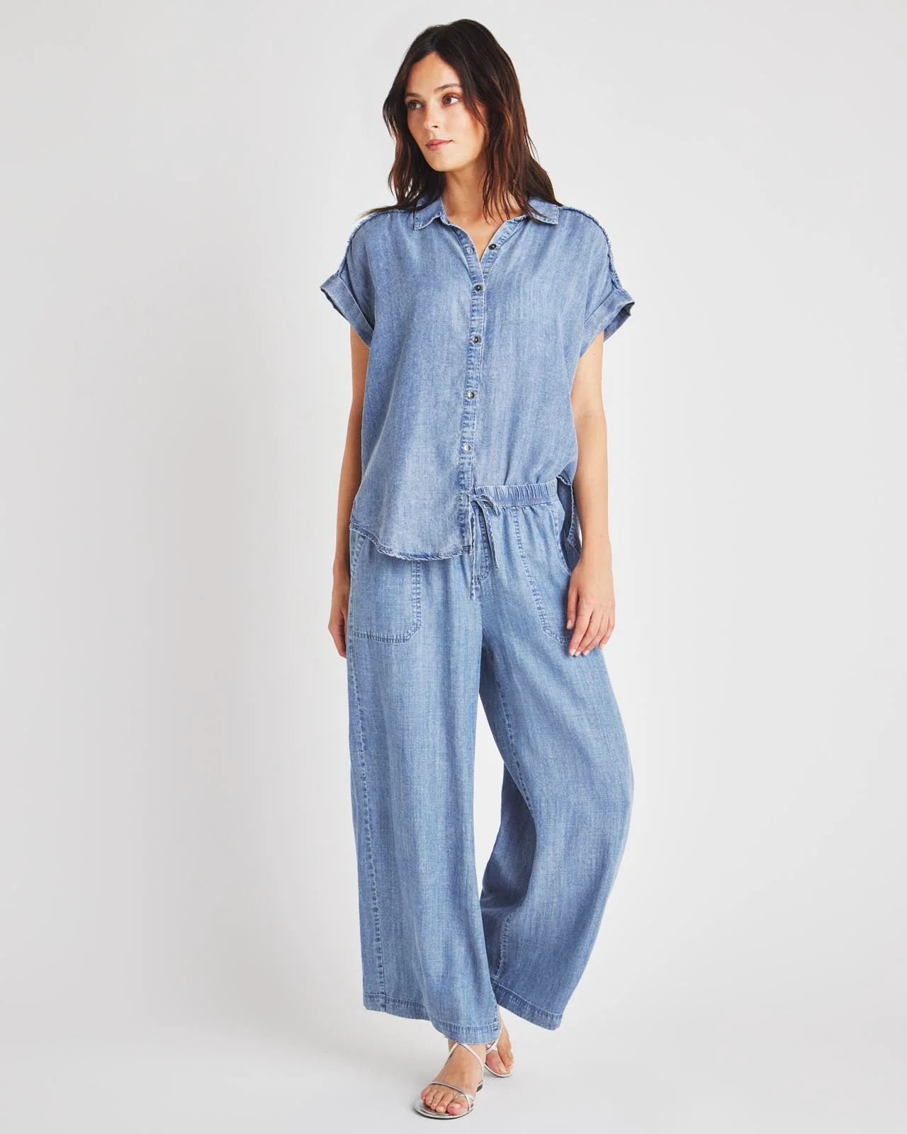 Kathryn Chambray Short Sleeve Shirt - Image 4