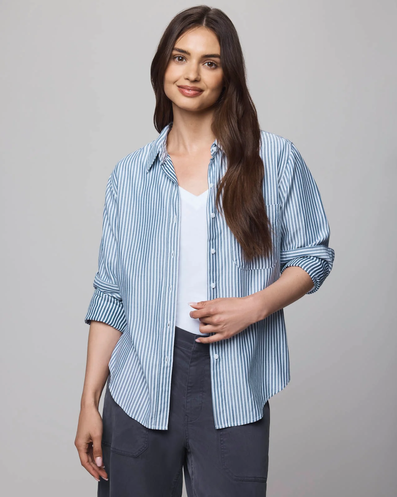 Kenna Stripe Button Down Shirt