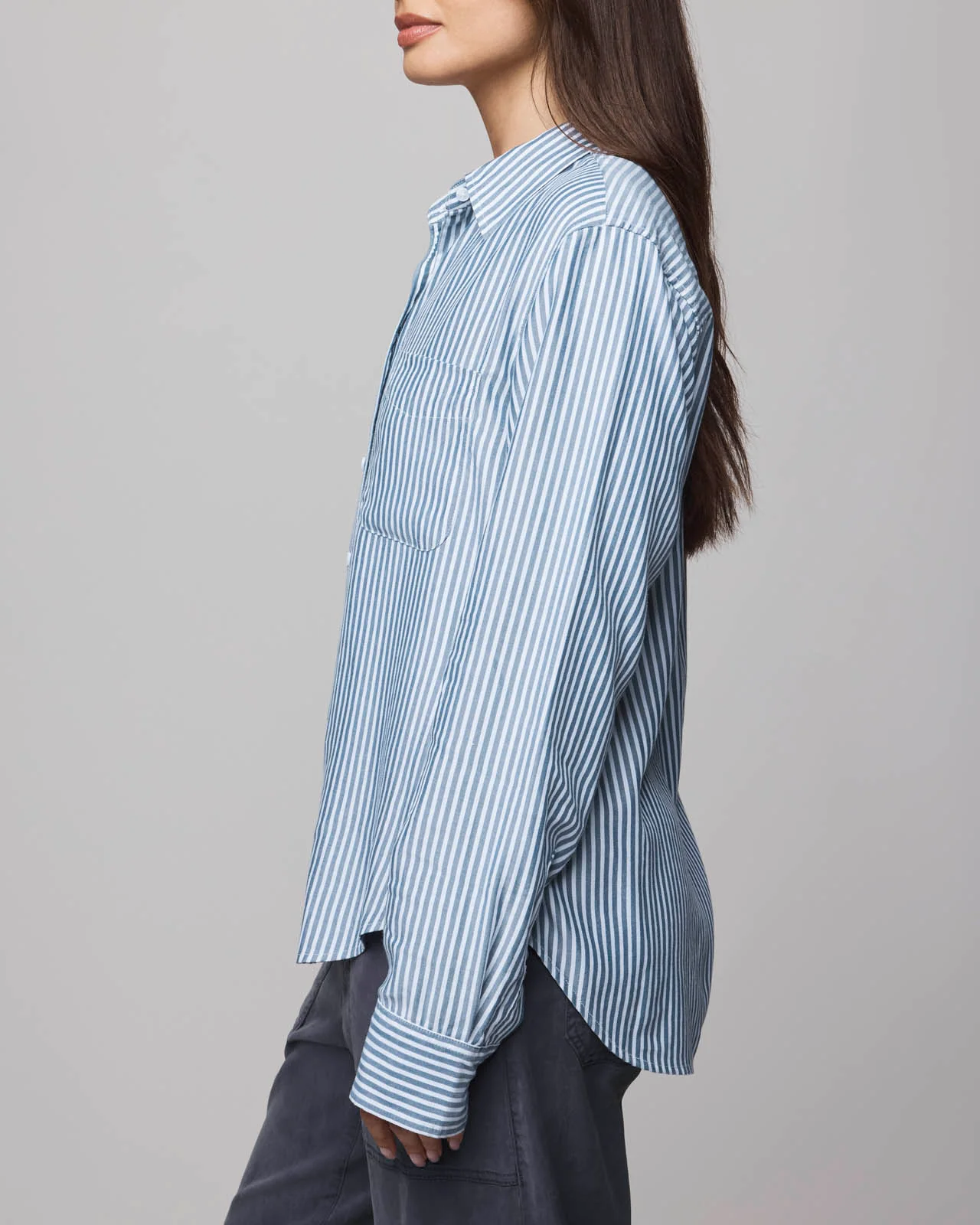 Kenna Stripe Button Down Shirt - Image 5