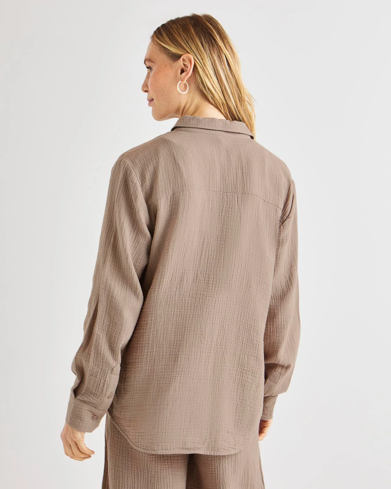 Kit Gauze Button Down Shirt - Image 13