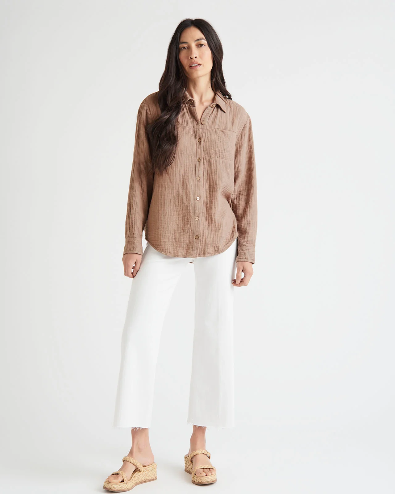 Kit Gauze Button Down Shirt - Image 14