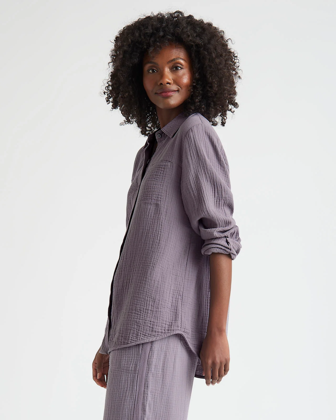 Kit Gauze Button Down Shirt - Image 19