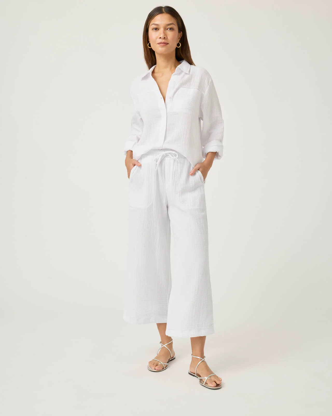 Kit Gauze Button Down Shirt - Image 22