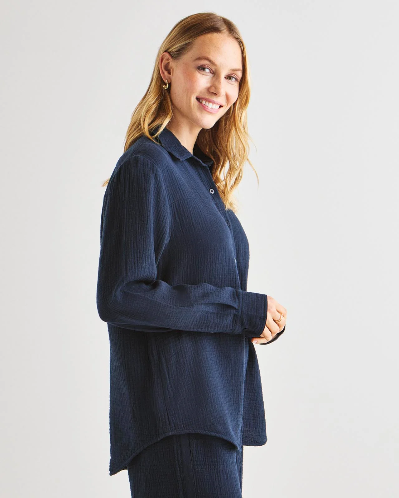 Kit Gauze Button Down Shirt - Image 8