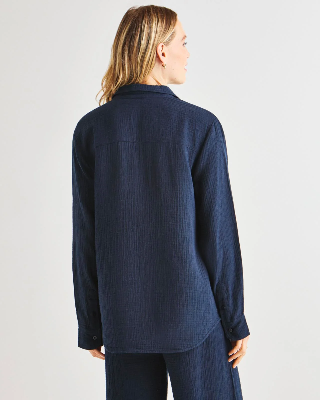 Kit Gauze Button Down Shirt - Image 9
