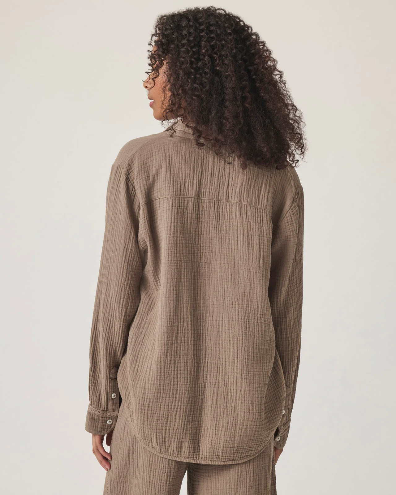 Kit Gauze Crochet Shirt - Image 4