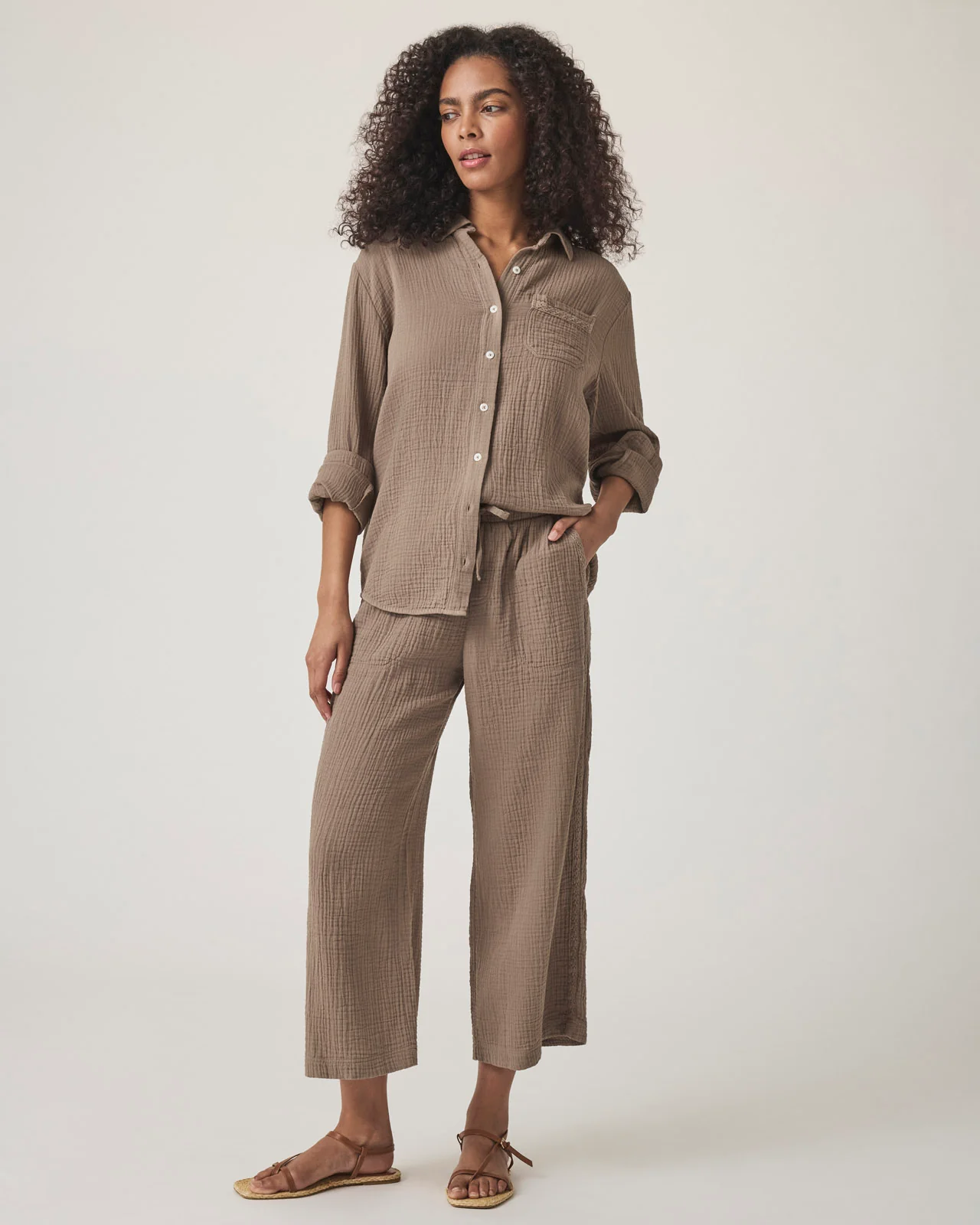Kit Gauze Crochet Shirt - Image 6