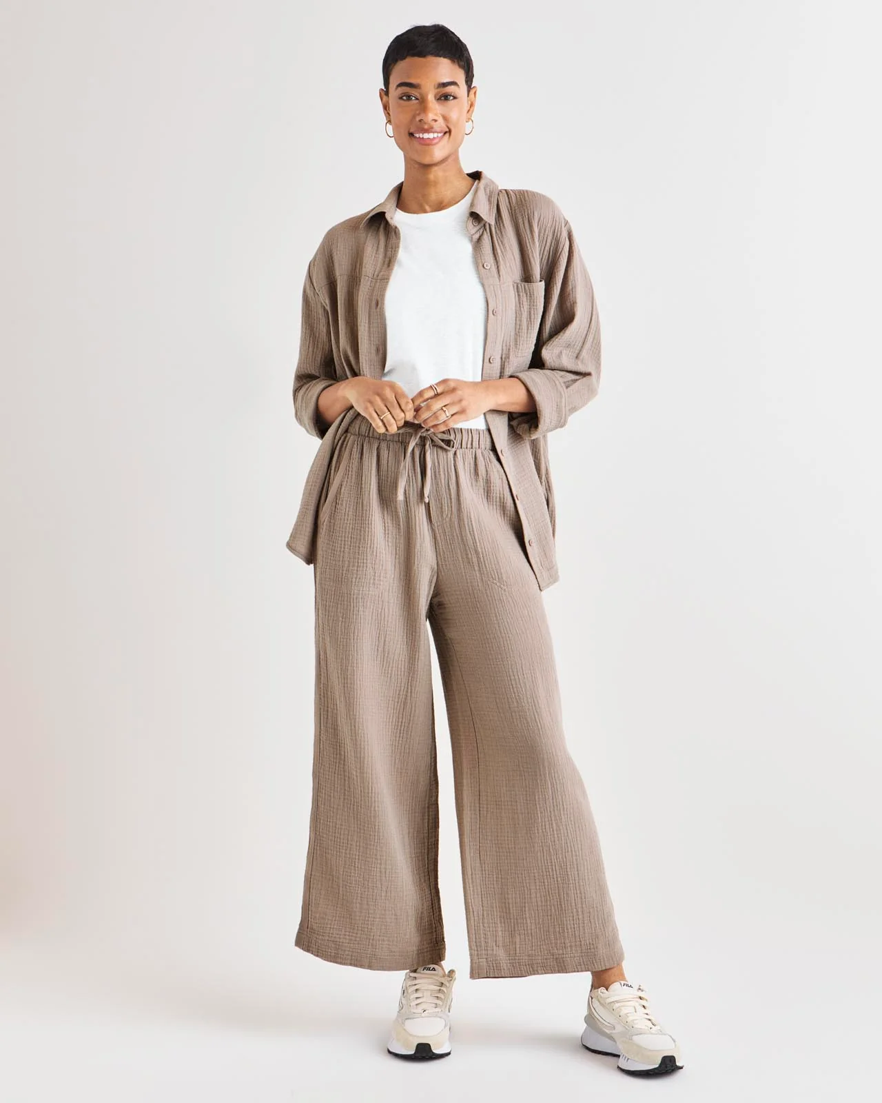 Kit Gauze Palazzo Pant - Image 11