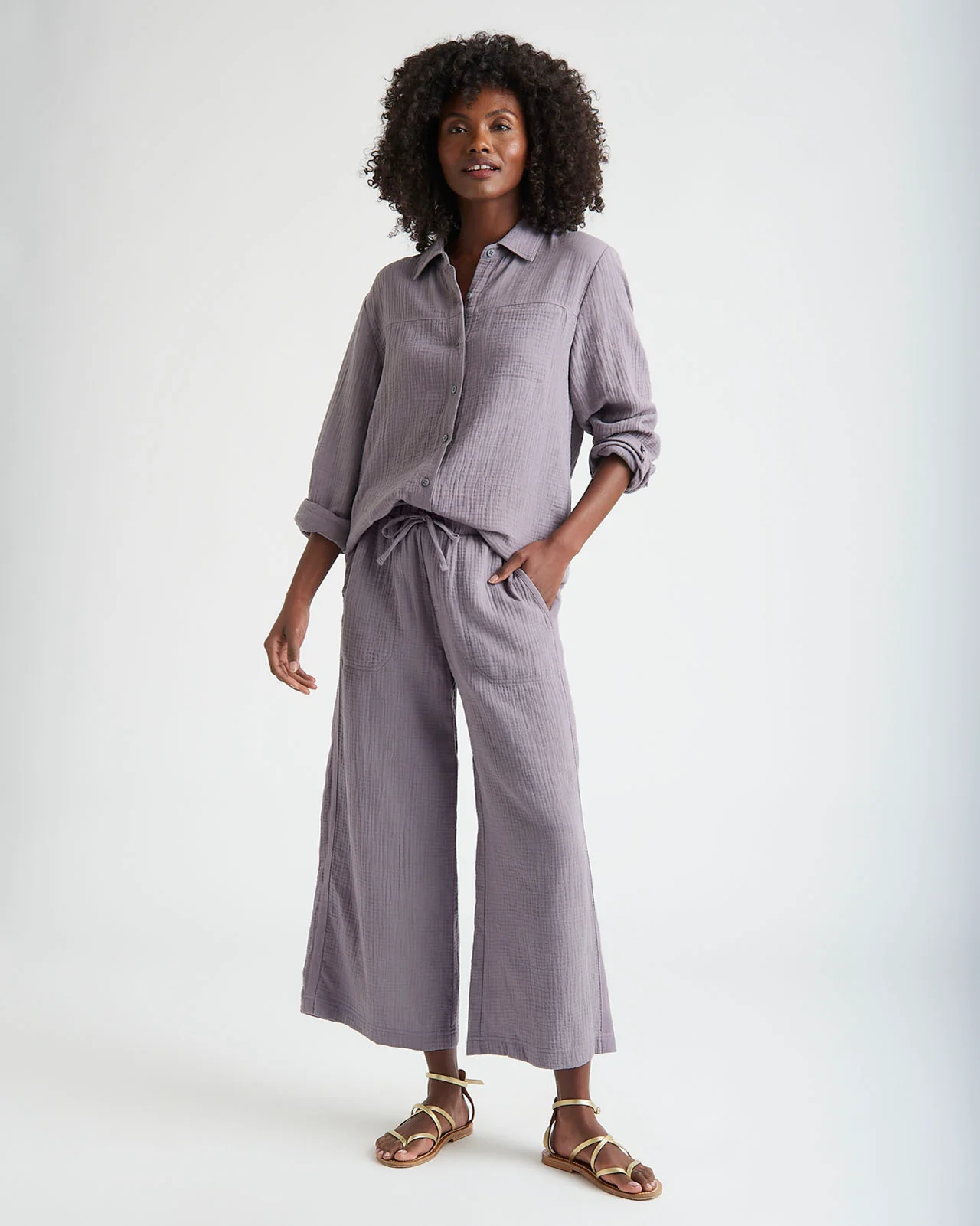 Kit Gauze Palazzo Pant - Image 17