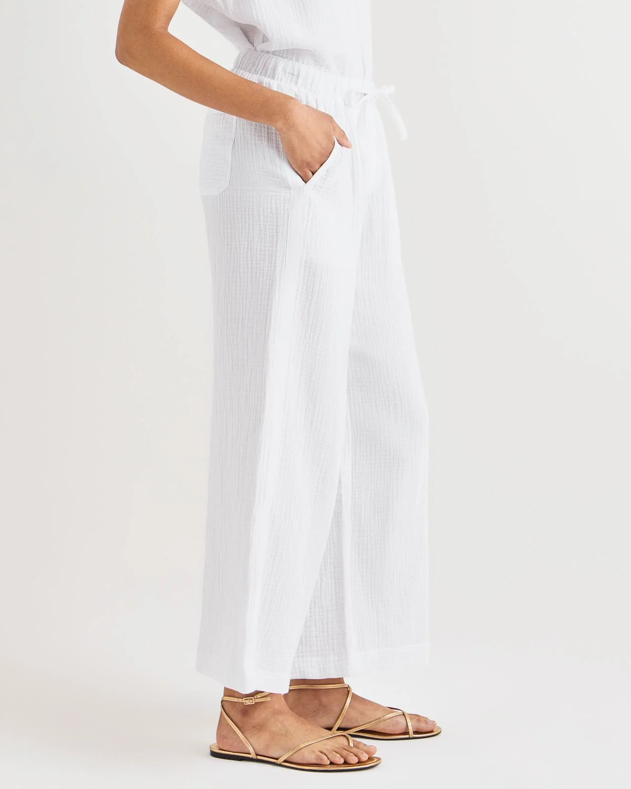 Kit Gauze Palazzo Pant - Image 3