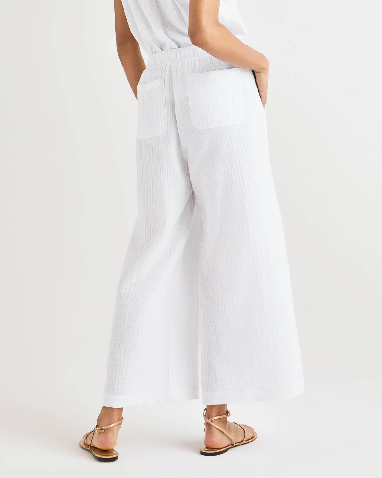 Kit Gauze Palazzo Pant - Image 4