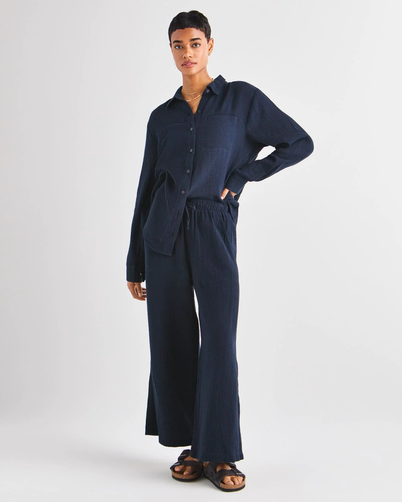 Kit Gauze Palazzo Pant - Image 6